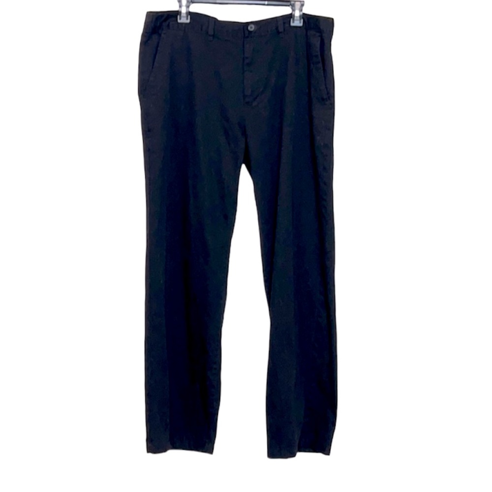 🌞 George Black Dress Pants Pockets Men Big & Tall size 38”W x 32”L